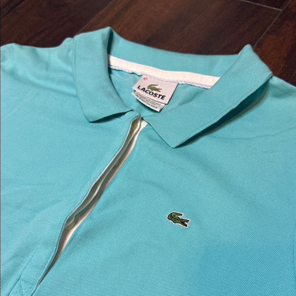 Women’s Lacoste Aqua Polo Style Mini Dress